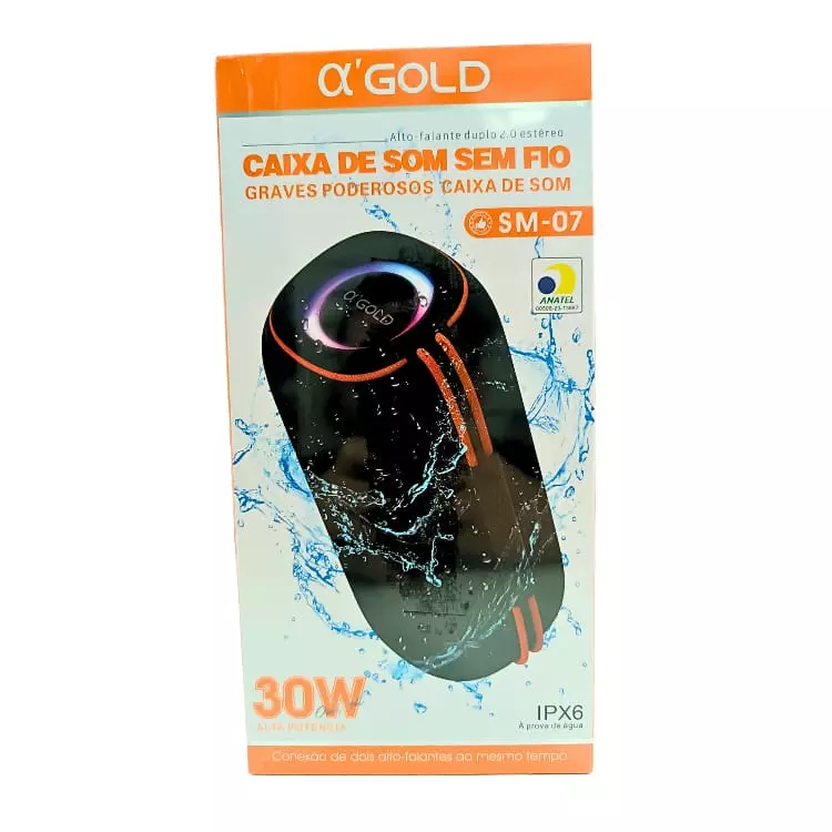 CAIXA DE SOM GOLD 30W SM-07