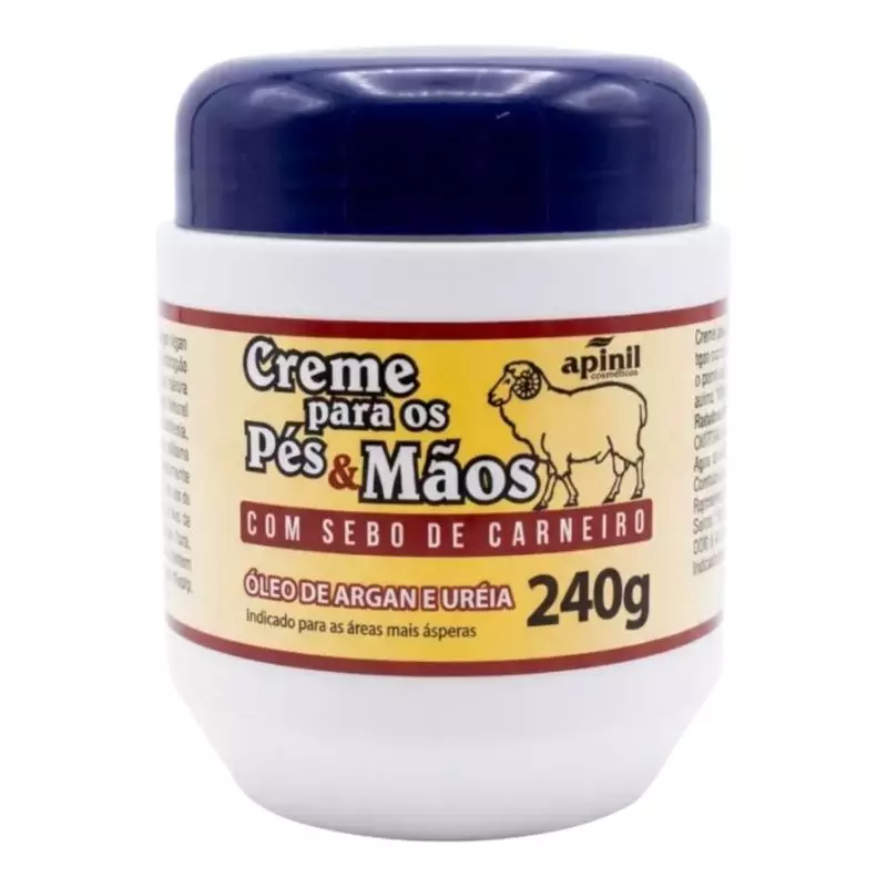 CREME PARA OS PÉS E MÃOS 240g apinil