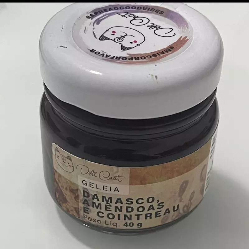 Geleia Damasco Amêndoas e Contreau
