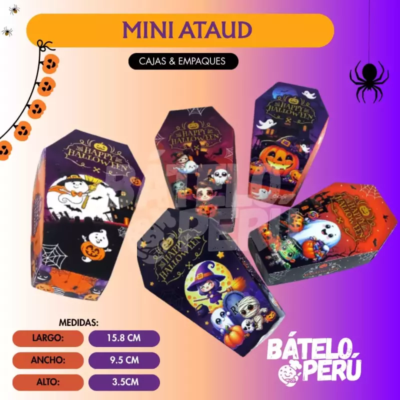 CAJA MINI ATAUD HALLOWEEN