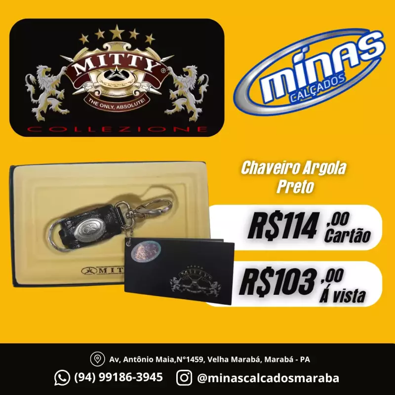 Chaveiro Argola Preto RF:CH21