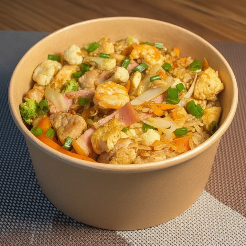 ARROZ ORIENTAL CON CAMARONES