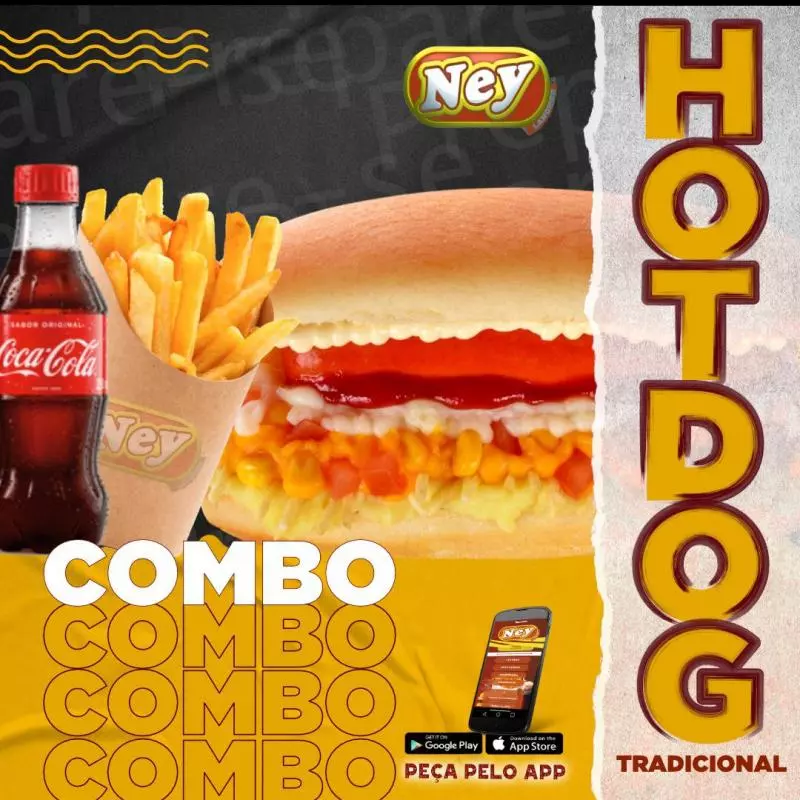 Combo Hot Dog Simp+ Suco 300ml + Batata 120gr