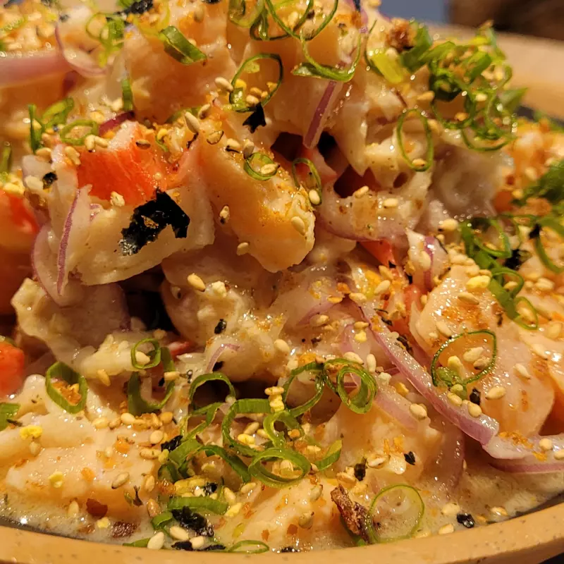 Ceviche de salmão