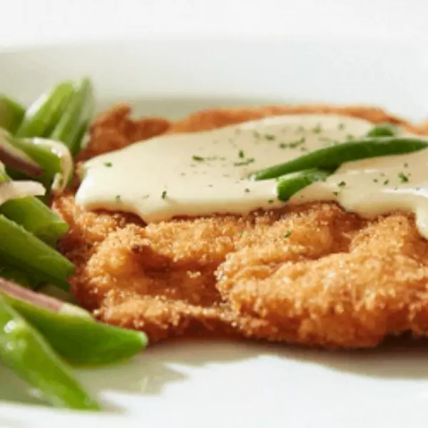 pechuga apanada y gratinada