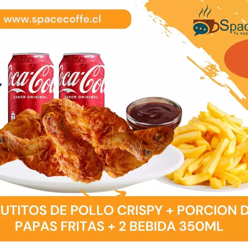 6 TUTITOS CRISPY + PORCION DE PAPAS