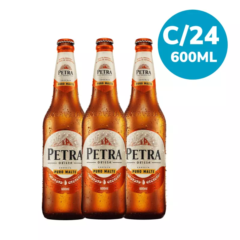 Caixa C/24 Petra Puro Malte 600ml