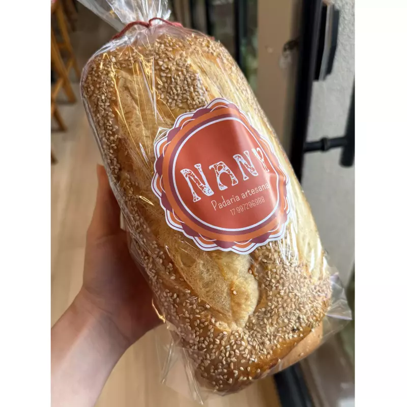 Pão caseiro 550gr com Gergelim