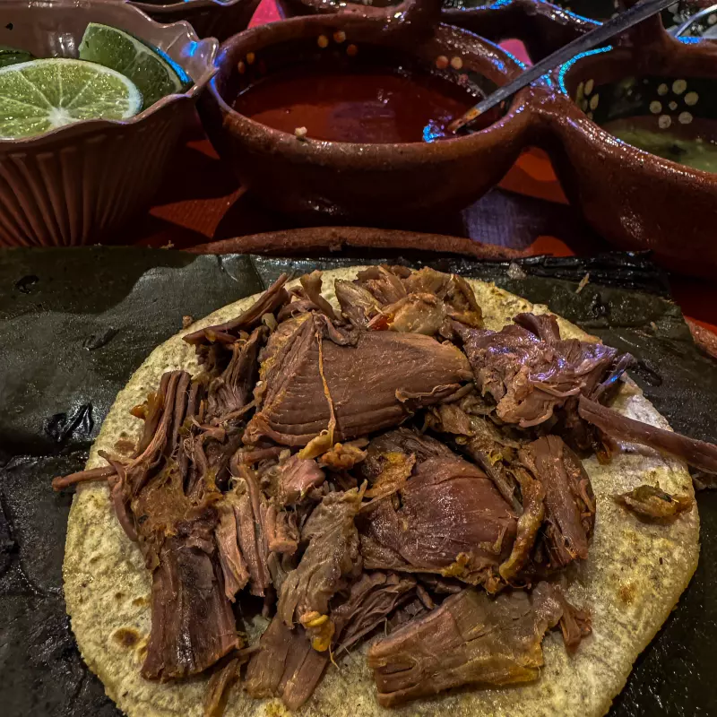 TACO DE BARBACOA MACIZA