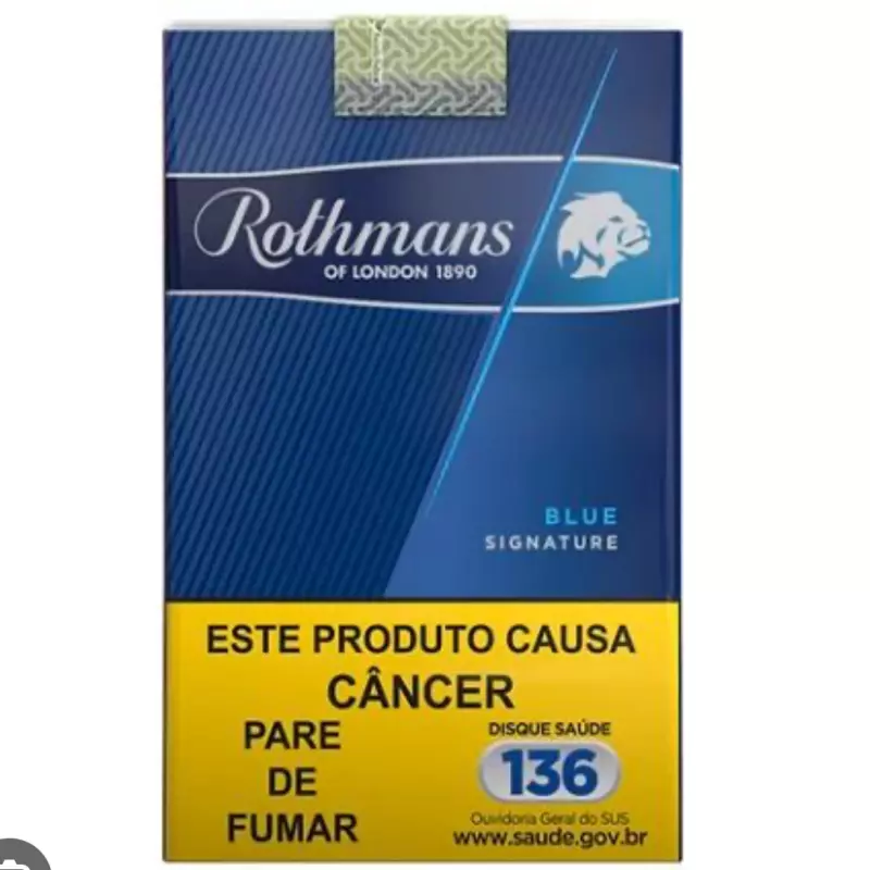 Maço de cigarro Rothmans azul