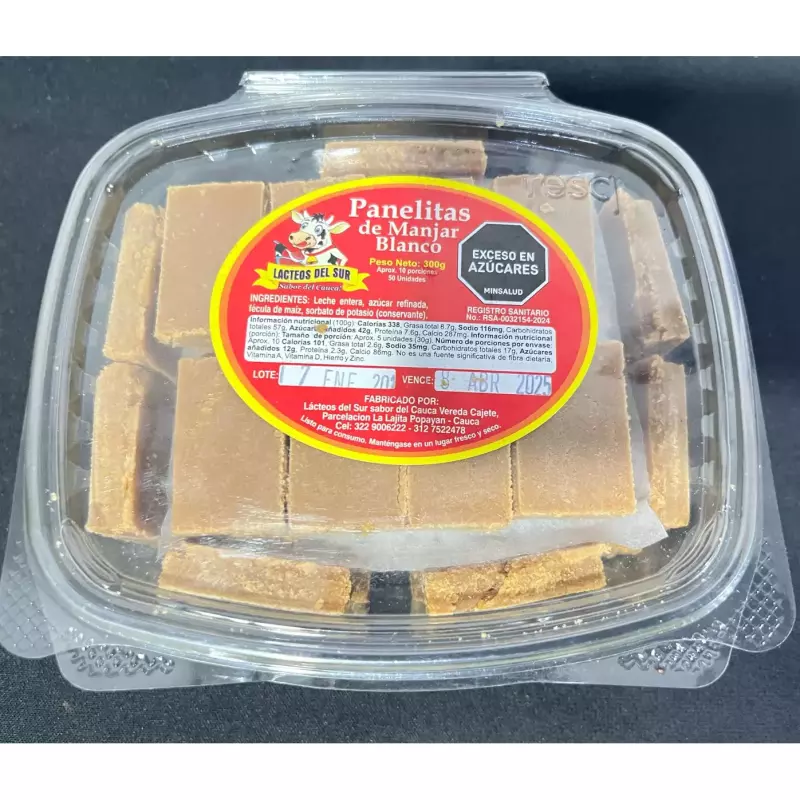 PANELITAS MANJAR X 50 UNID