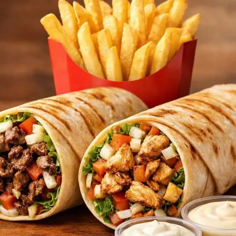 Combo 2 shawarmas + Fritas M
