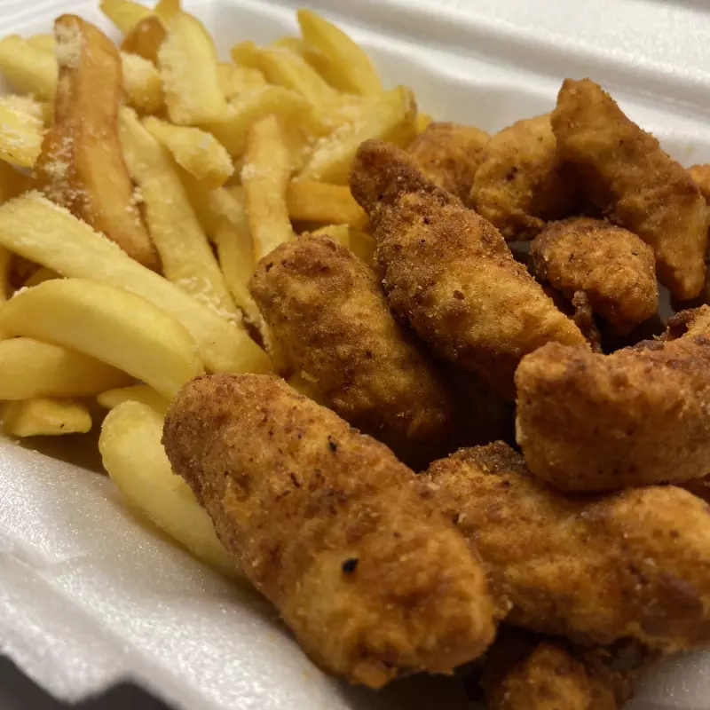 Isca de Peixe com Fritas