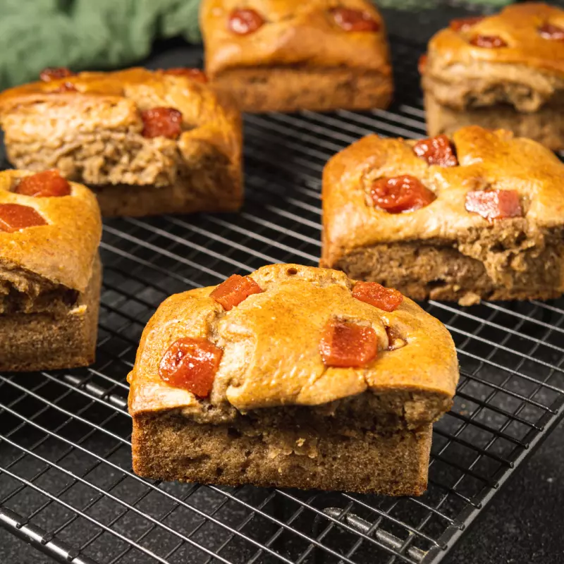 Blondies de Banano Saludable