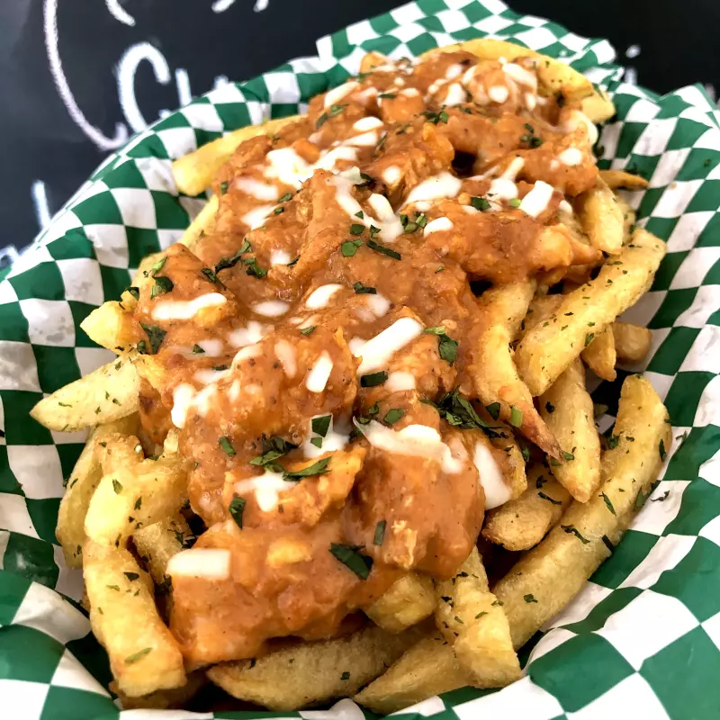 Loaded Butter Chicken Fries