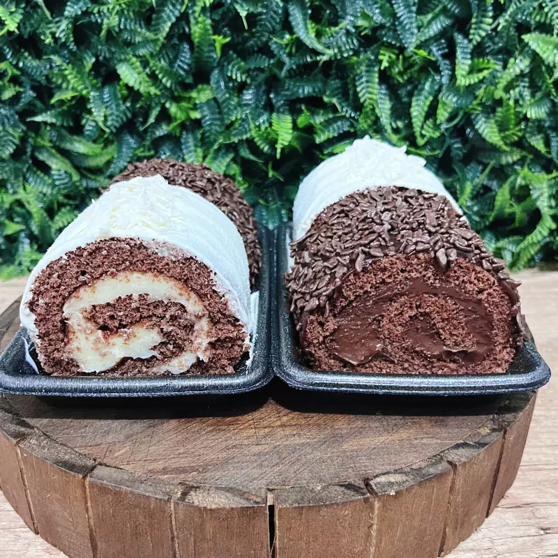 Rocambole Duo Brigadeiro e Ninho