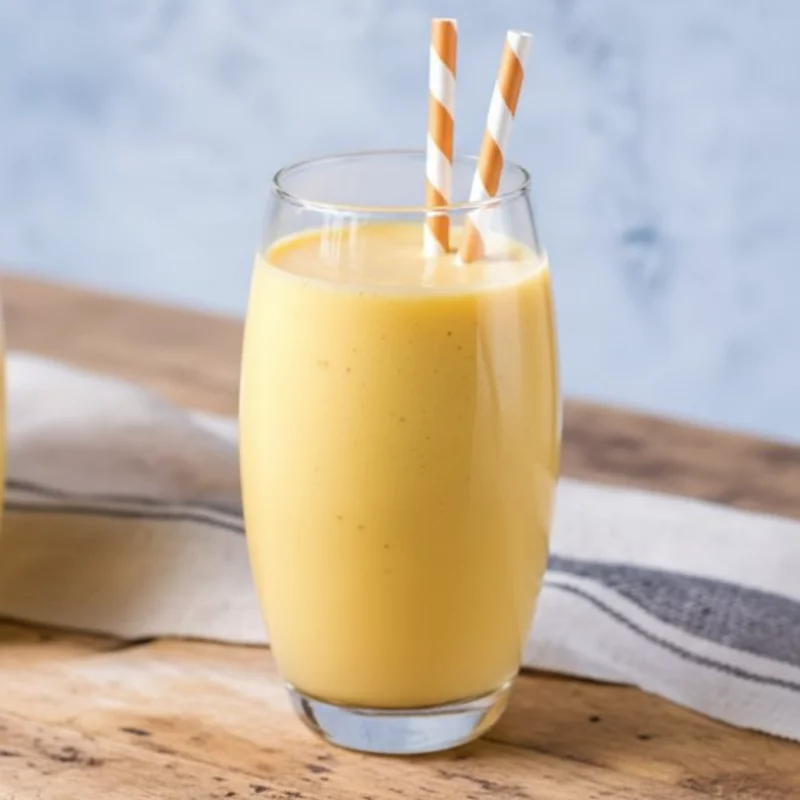 Suco maracuja com leite