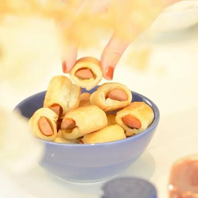 Mini Folhado Salsicha