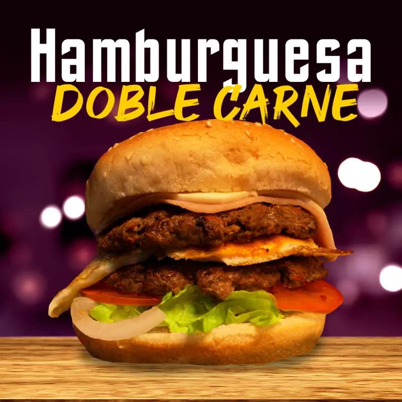 hamburguesa doble carne