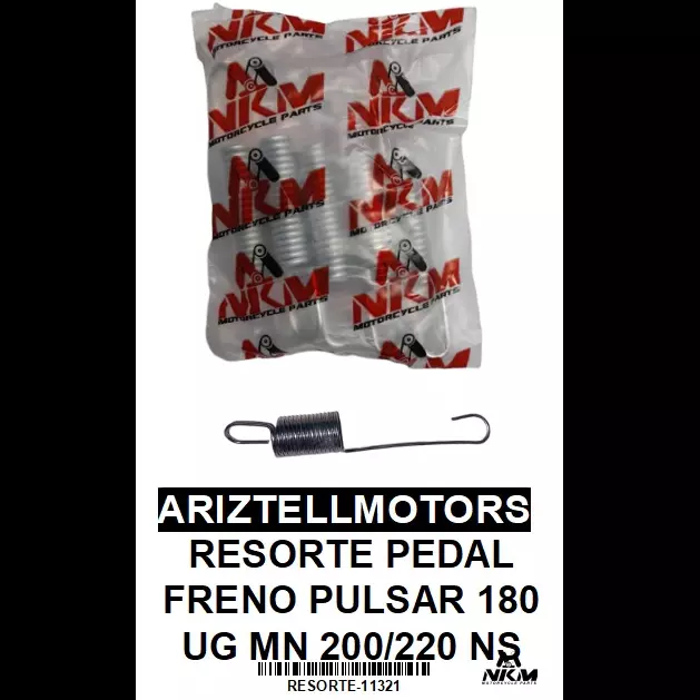 RESORTE PEDAL FRENO PULSAR 180 UG M