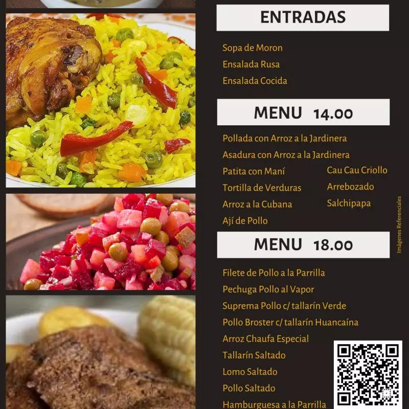 Menú 18.00 soles