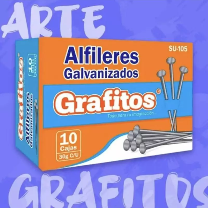 ALFILERES GALVANIZADO GRAFITOS
