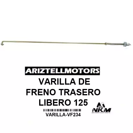 VARILLA DE FRENO TRASERO LIBERO125