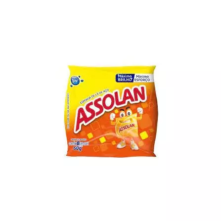 Esponja Assolan 45g 8 UND