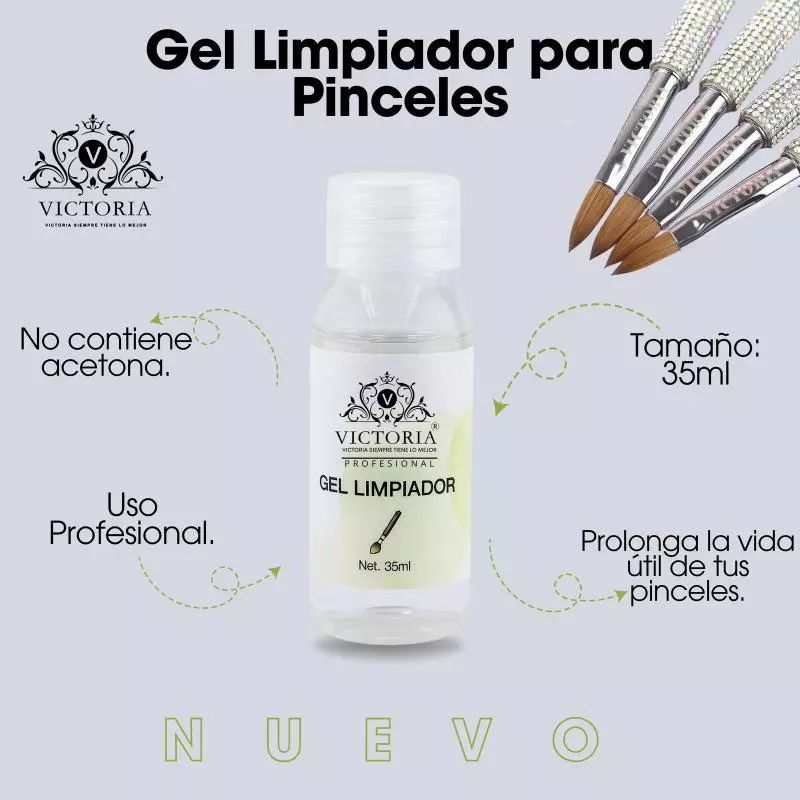 Limpiador de pincel en gel Victoria
