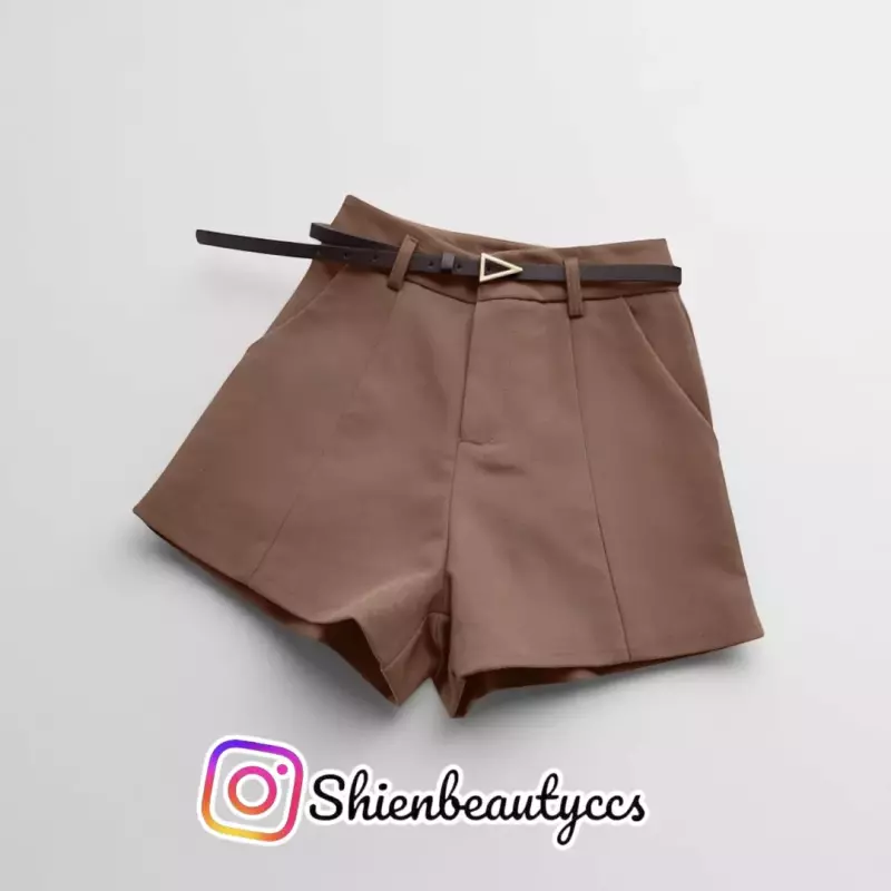 Short Marron *sin Cinturon*
