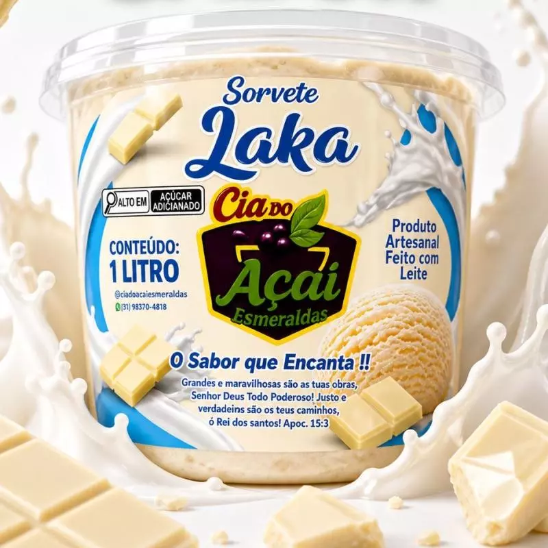 Sorvete de LAKA 1 litro