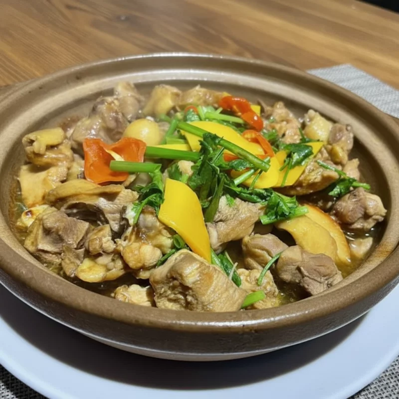 CACEROLA DE POLLO 啫啫土鸡煲