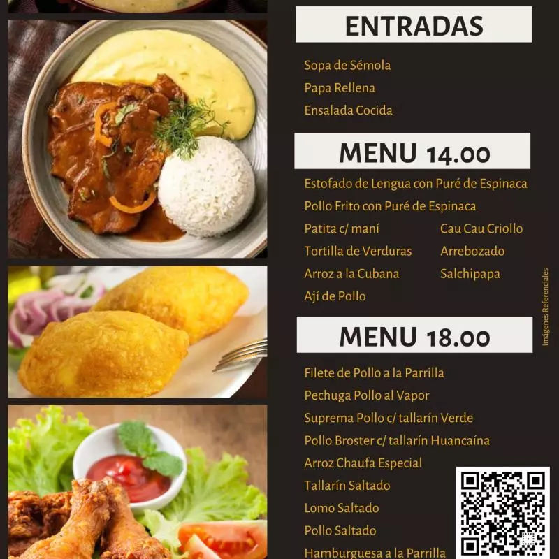 Menú 18.00 soles