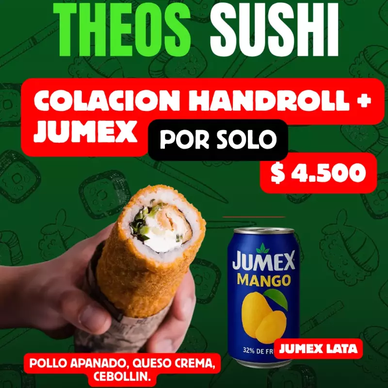 COLACION HANDROLL + JUMEX
