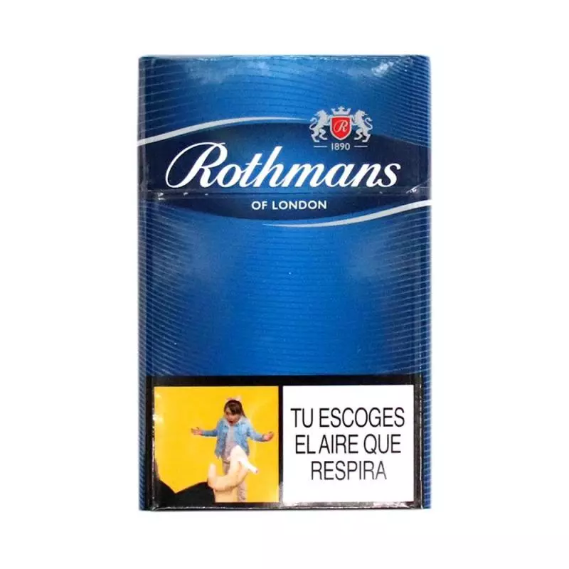 Cigarrillo Rothmans azul