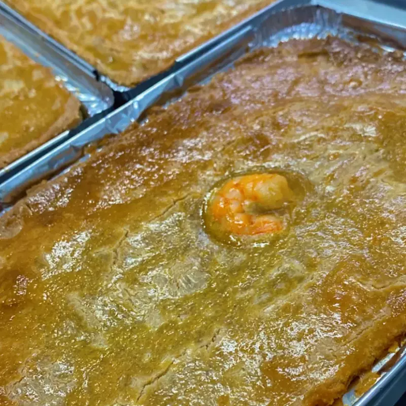 Empadão de camarão congelado