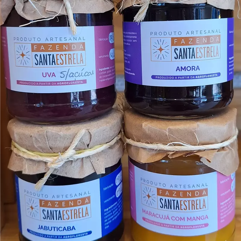 Geleia Artesanal Santa Estrela 100%