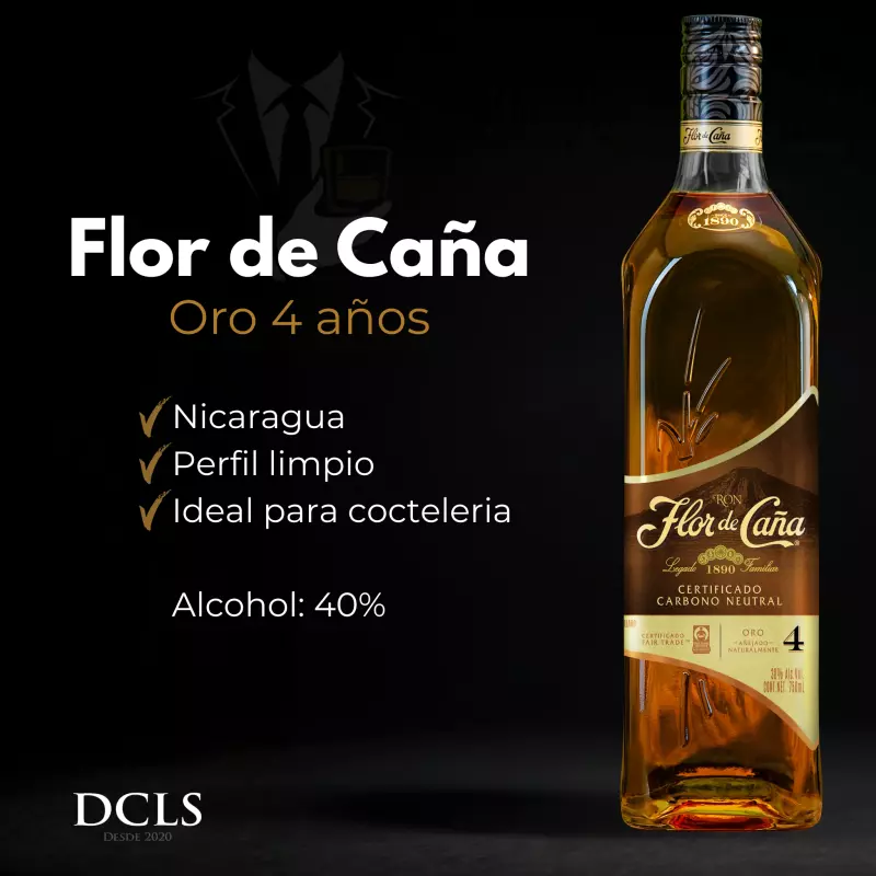 Flor de Caña añejo oro 4