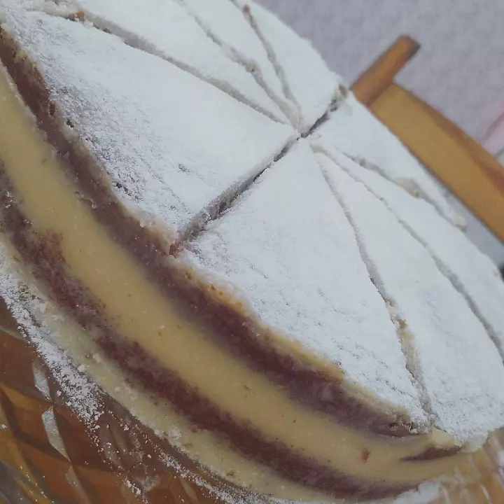 Massa chocolate recheio ninho