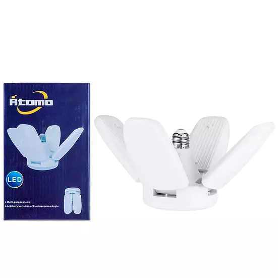 Lâmpada LED Dobrável 4 Folhas