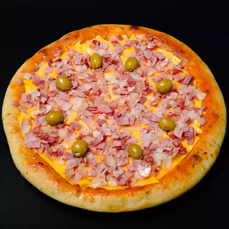 CHEDDAR Y PANCETA🍕