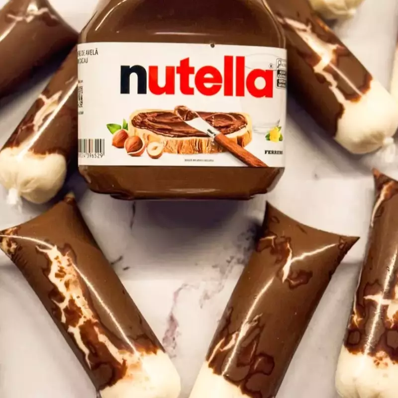 Geladinho Nutella com ninho