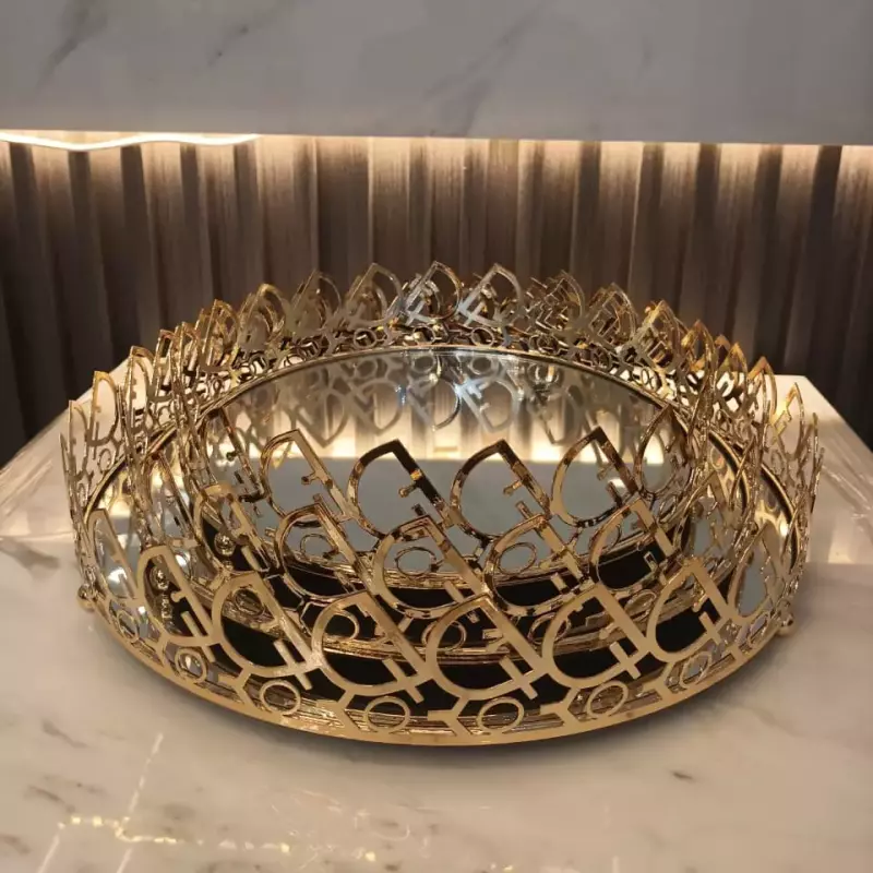 BANDEJA DORADA JX-574