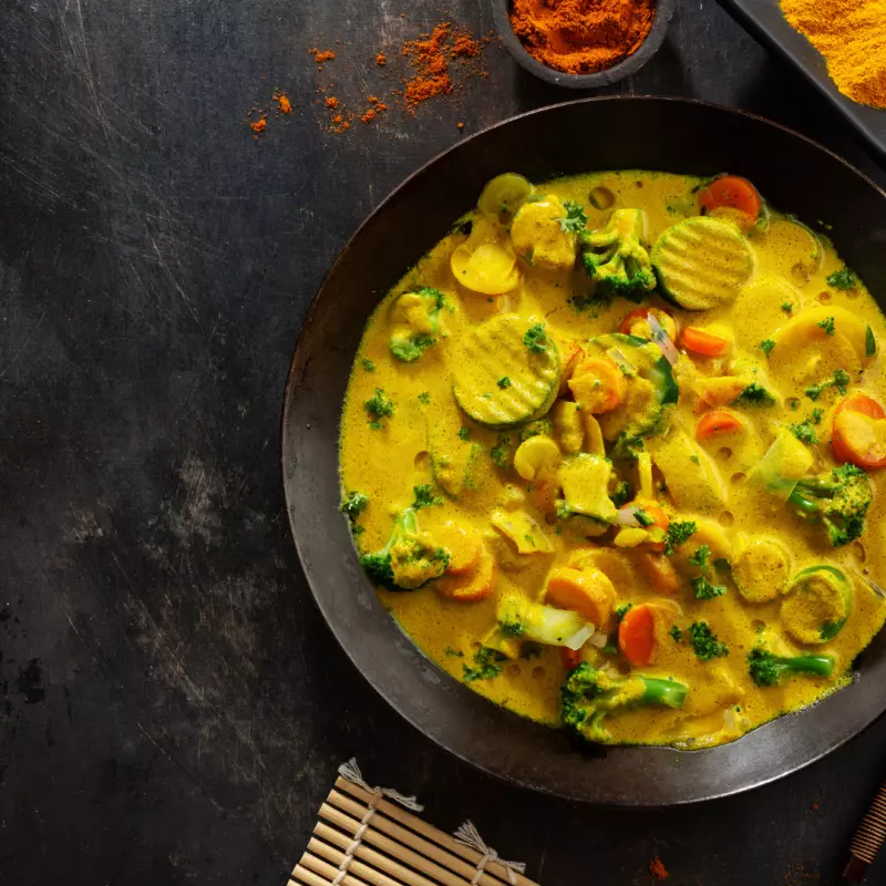 Curry de vegetales