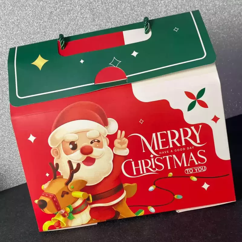 Caja de navidad tipo cartera