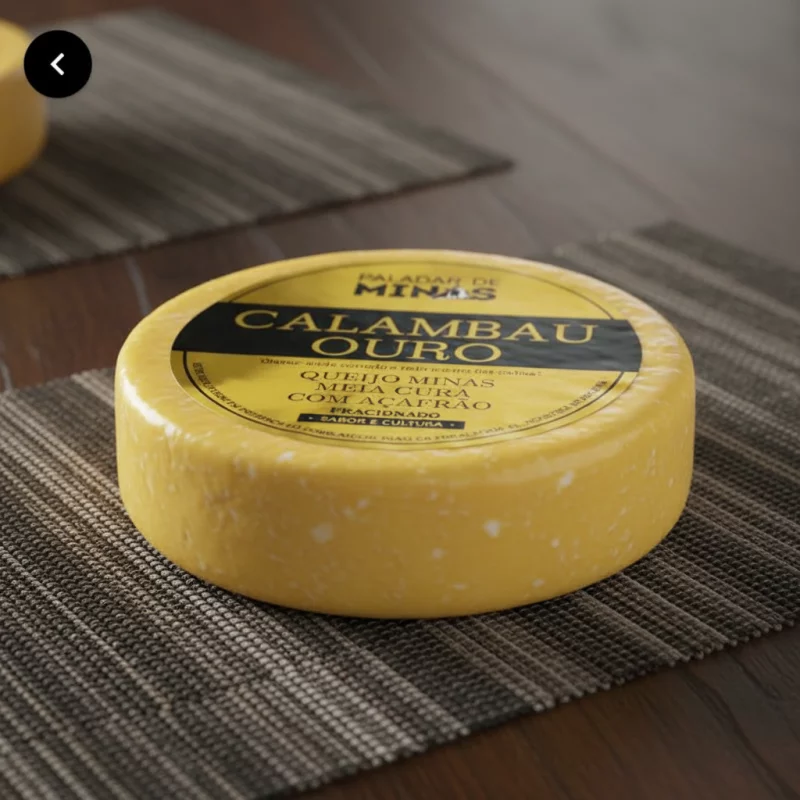 QUEIJO CALAMBAU OURO COM AÇAFRÃO