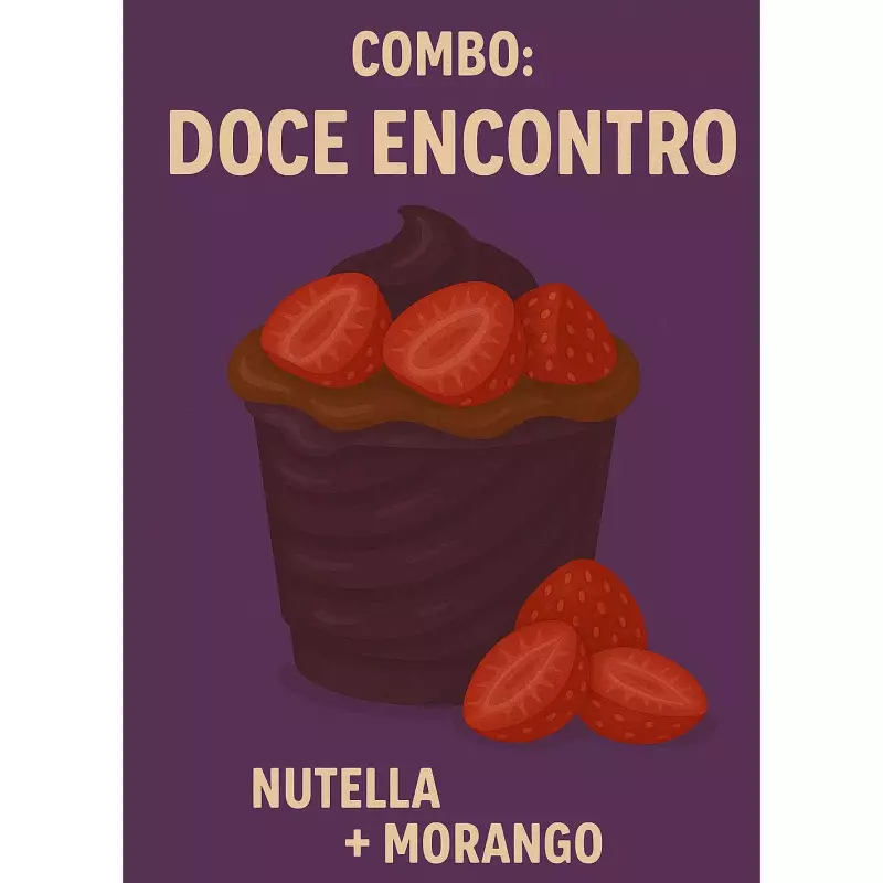 Nutella + Morango 🍫 🍓 500ml
