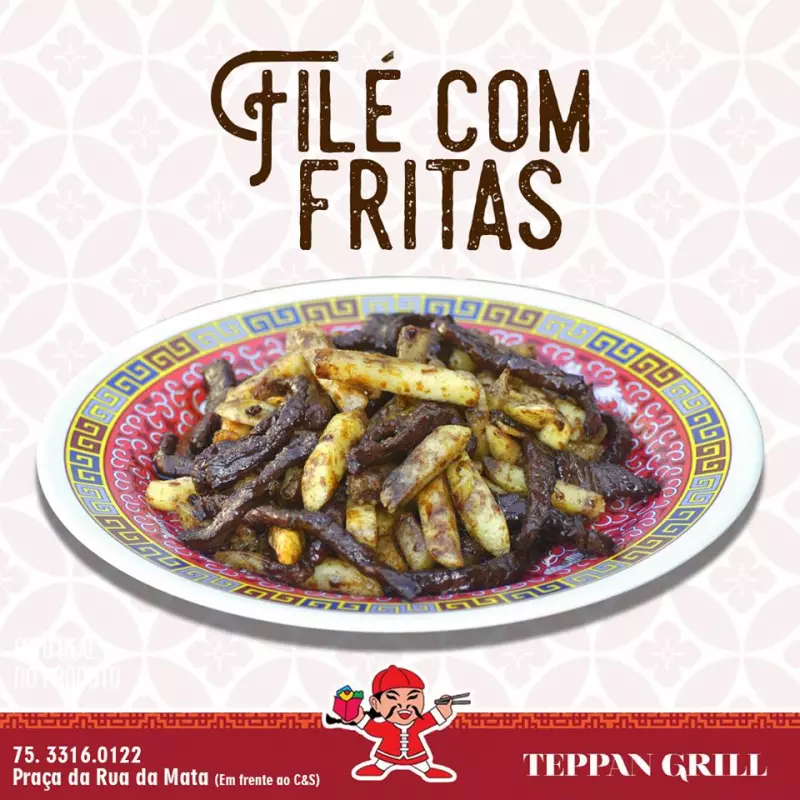 FILÉ COM FRITAS