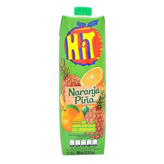 JUGO HIT NARANJA PIÑA CAJA 1 LITRO