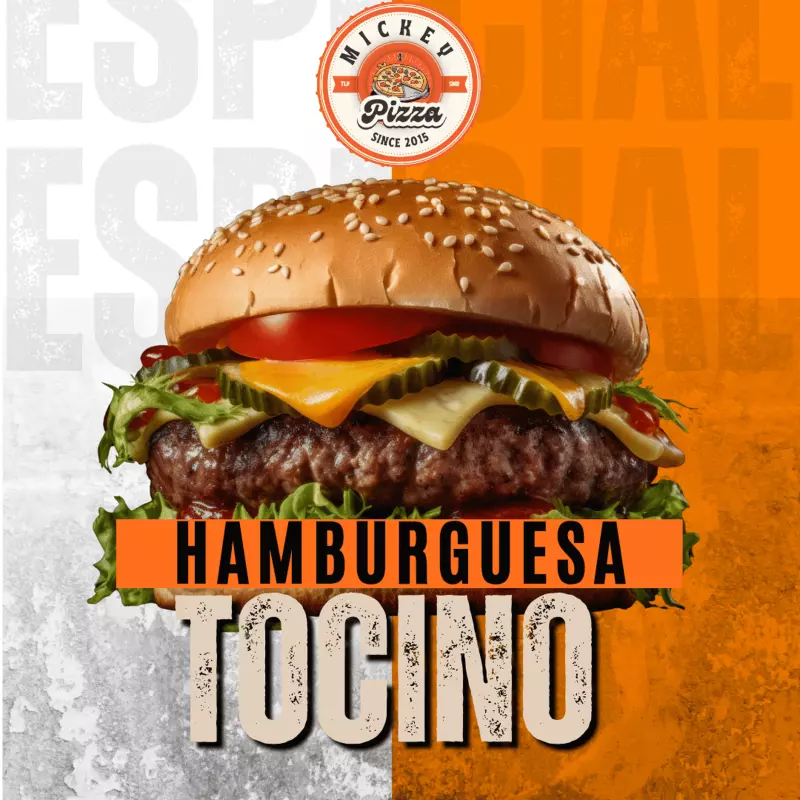 Hamburguesas con tocino